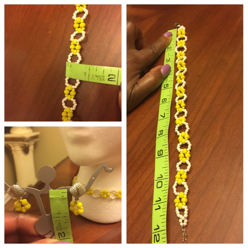 “Simple but Adorable Handmade Beaded choker Set - Picture 3 of 8