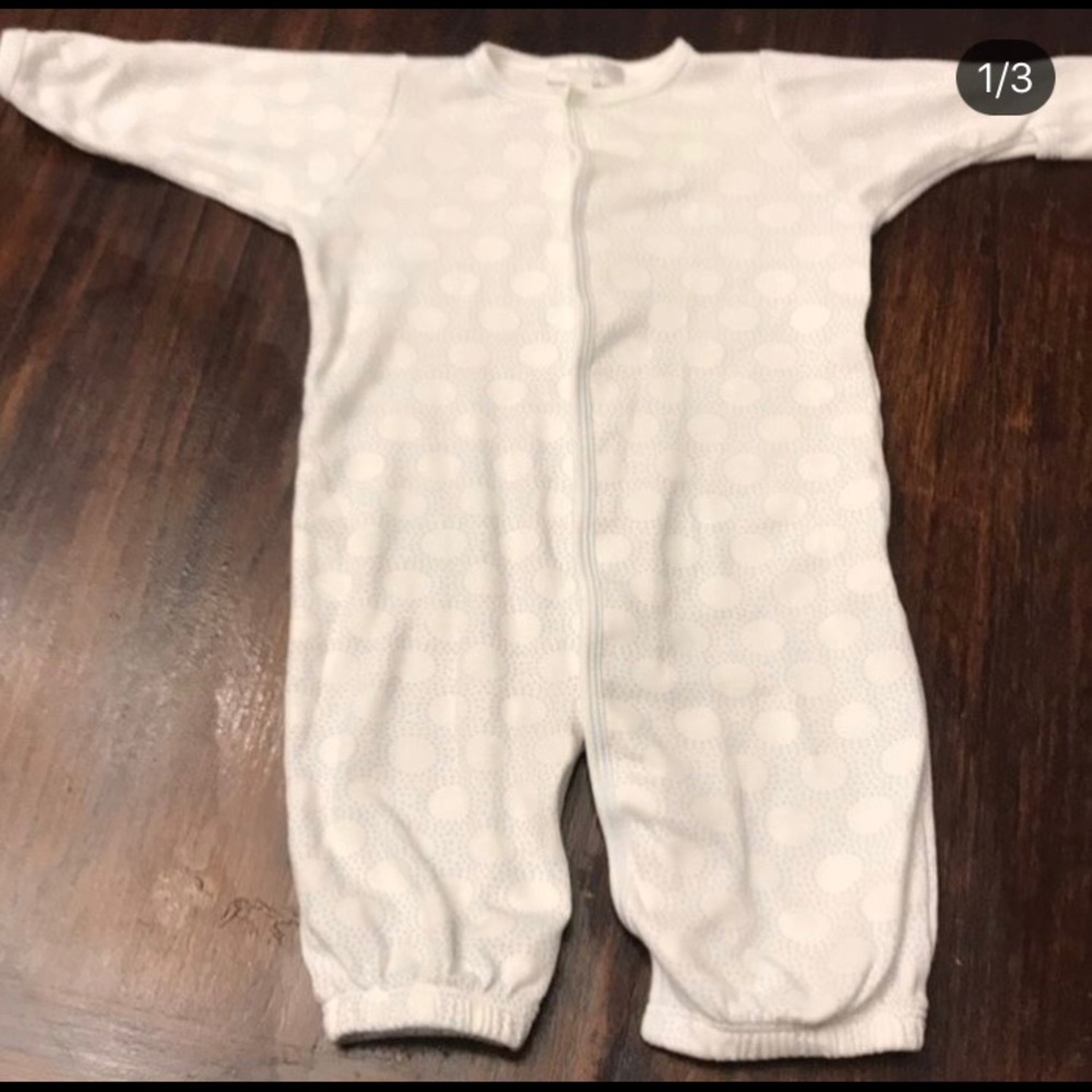 Baby boy layette converter gown