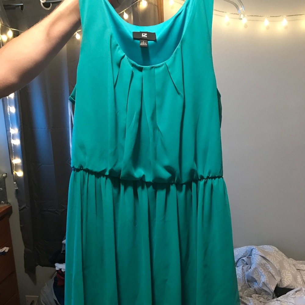 Turquoise mini dress