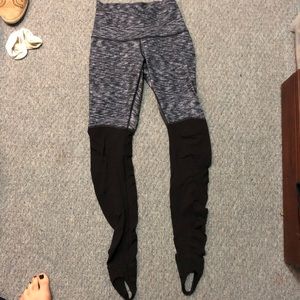 Lululemon High-Waisted Ruched Stirrup Leggings