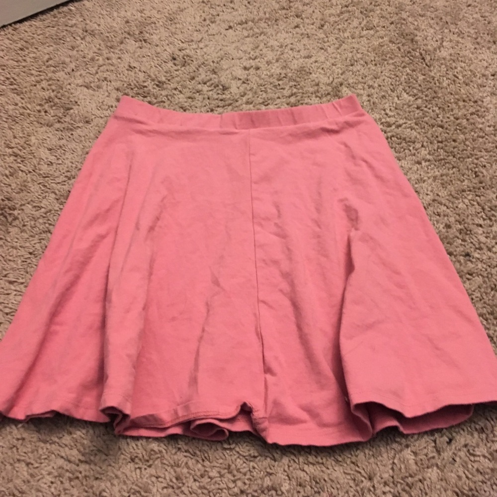 Pink mini skirt