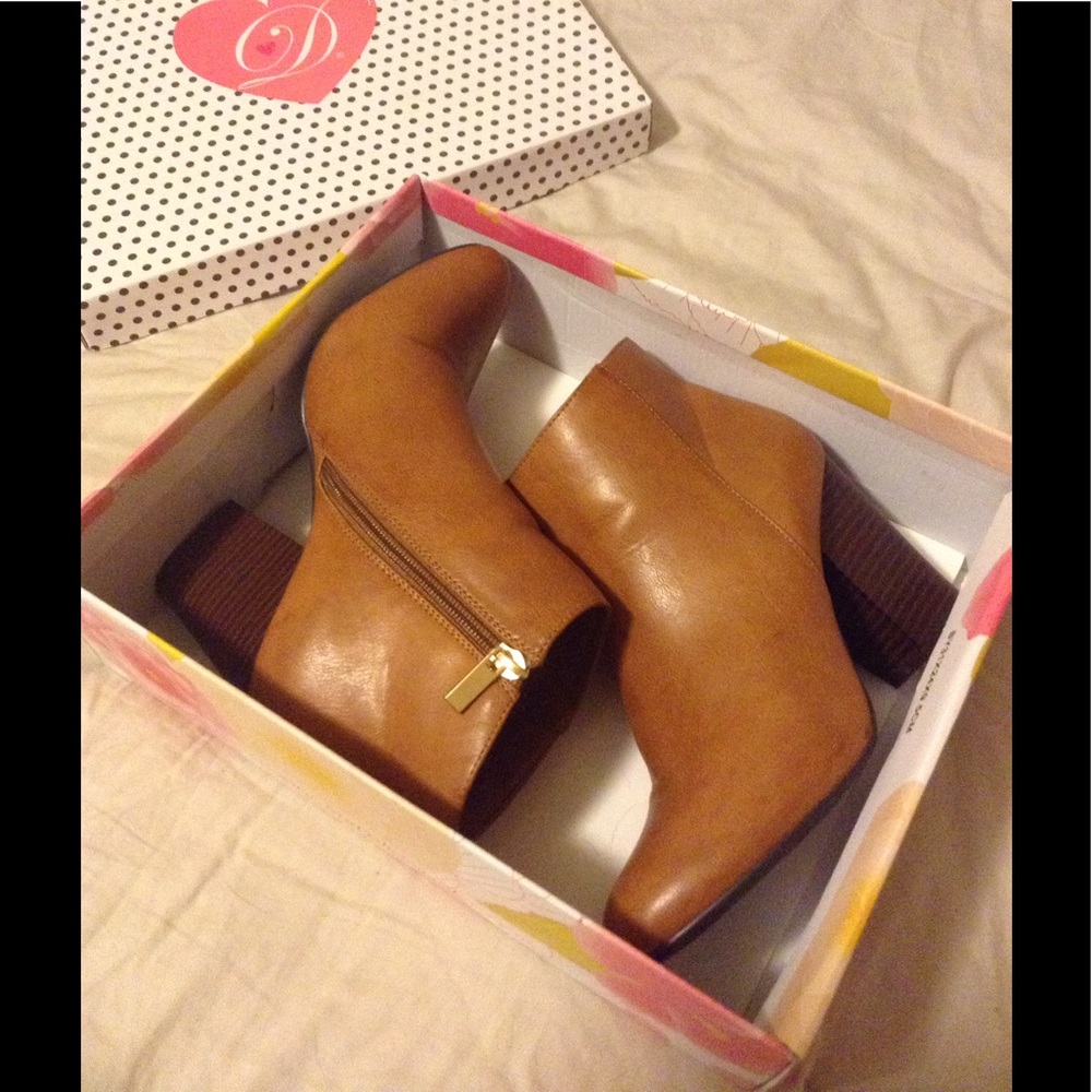Tan ankle boots