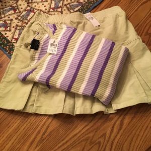 NWT Children's Place Girls Sweater and Skort Set