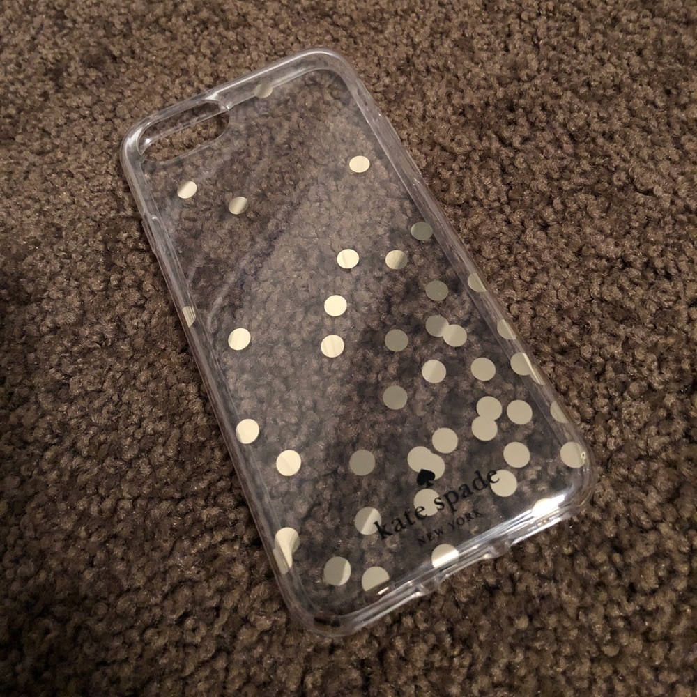 Kate Spade Confetti Rose Gold Foil iPhone case