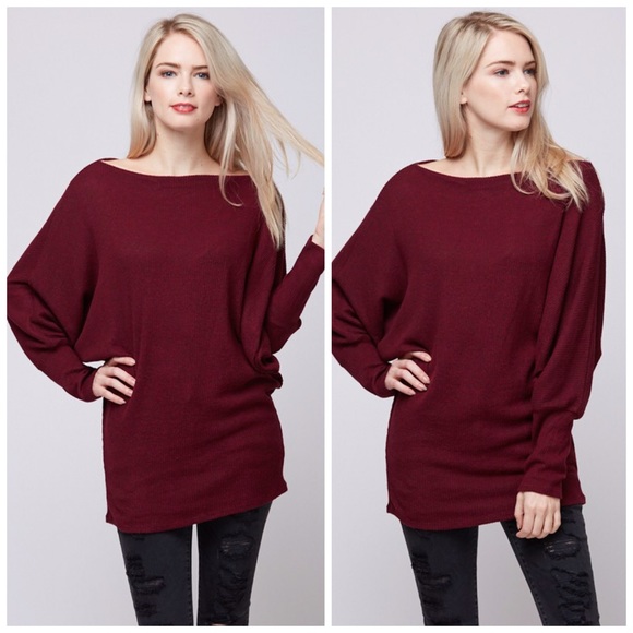 LAST 1!! Amazing soft brushed on/off shoulder top - Picture 3 of 3