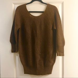 Club Monaco Brown low back sweater size S