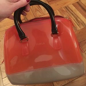 Orange Mini Furla Candy Bag