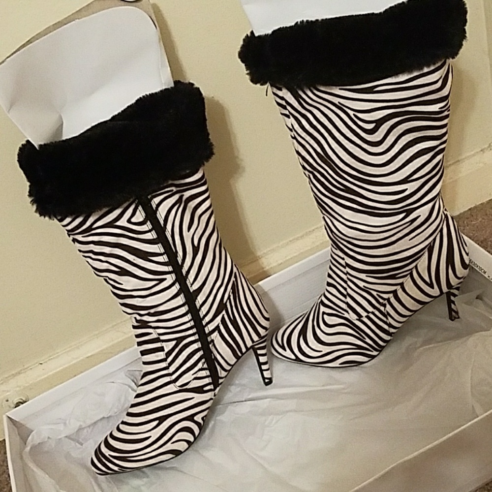 Zebra print Bella Boot from Ashro