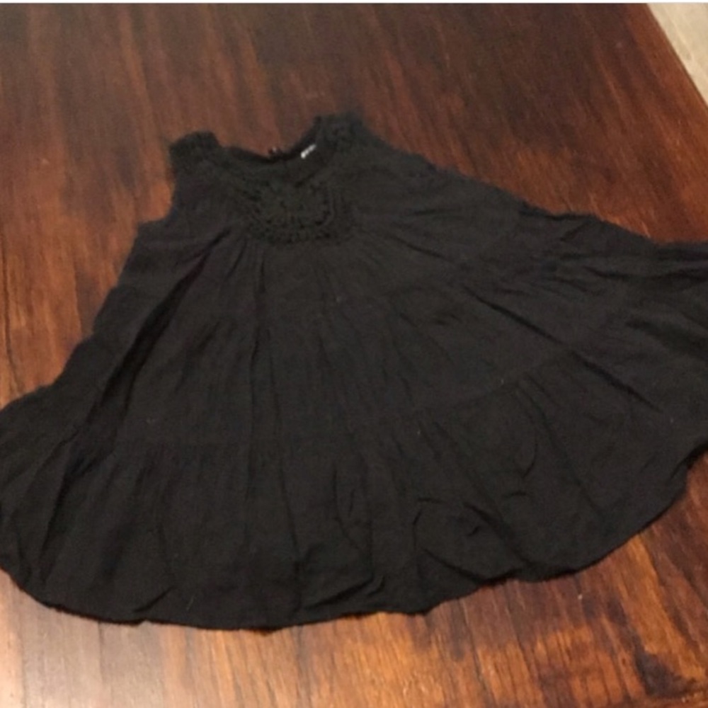 Toddler girl black swing dress
