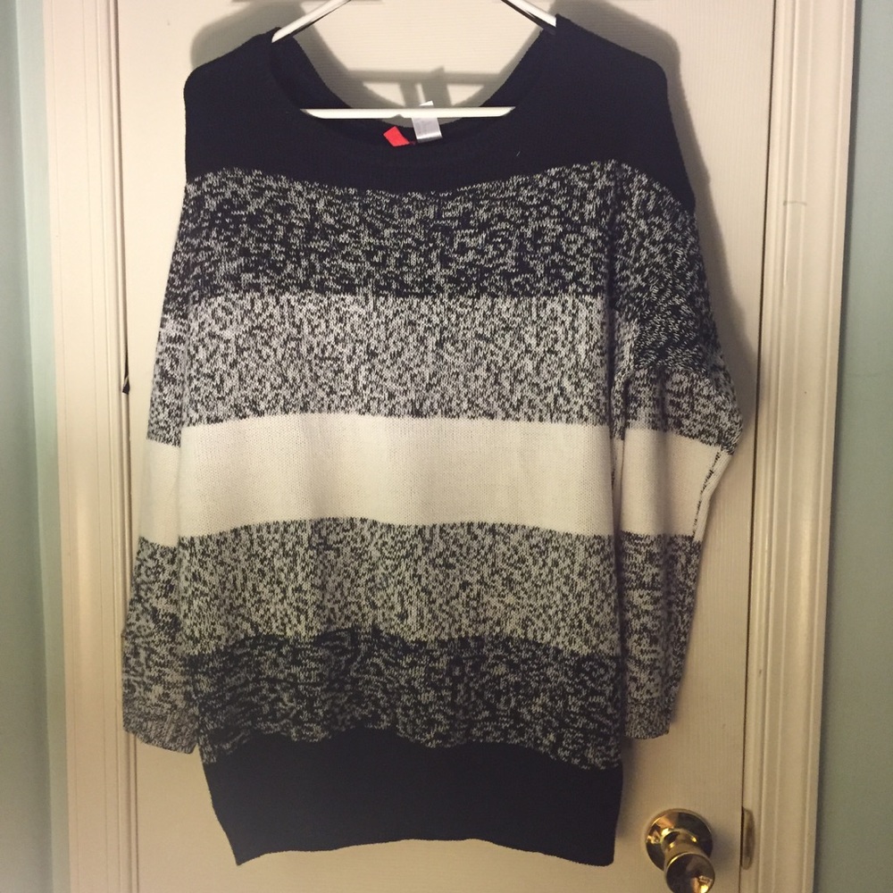 black&white sweater