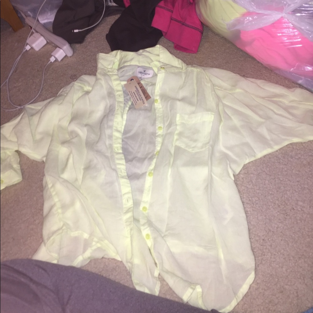 Neon button up