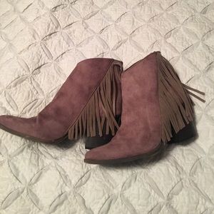 Mossimo fringe booties