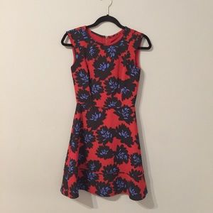 J. Crew Floral Red Dress