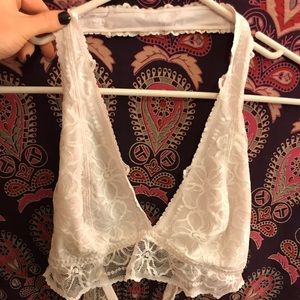 PINK Lace Halter Bralette