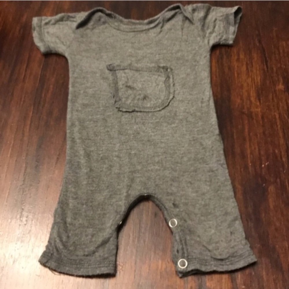 Baby boys gray one piece