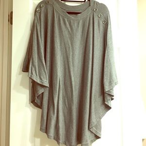 Grey poncho