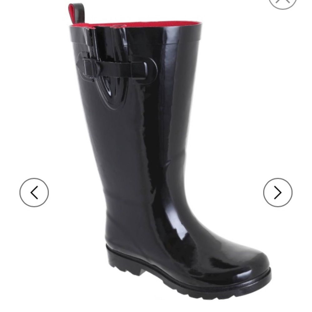 Capelli black rain boots☔️