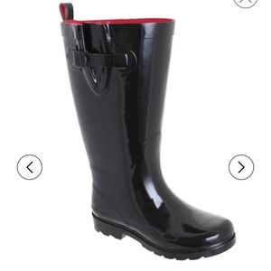 Capelli black rain boots☔️