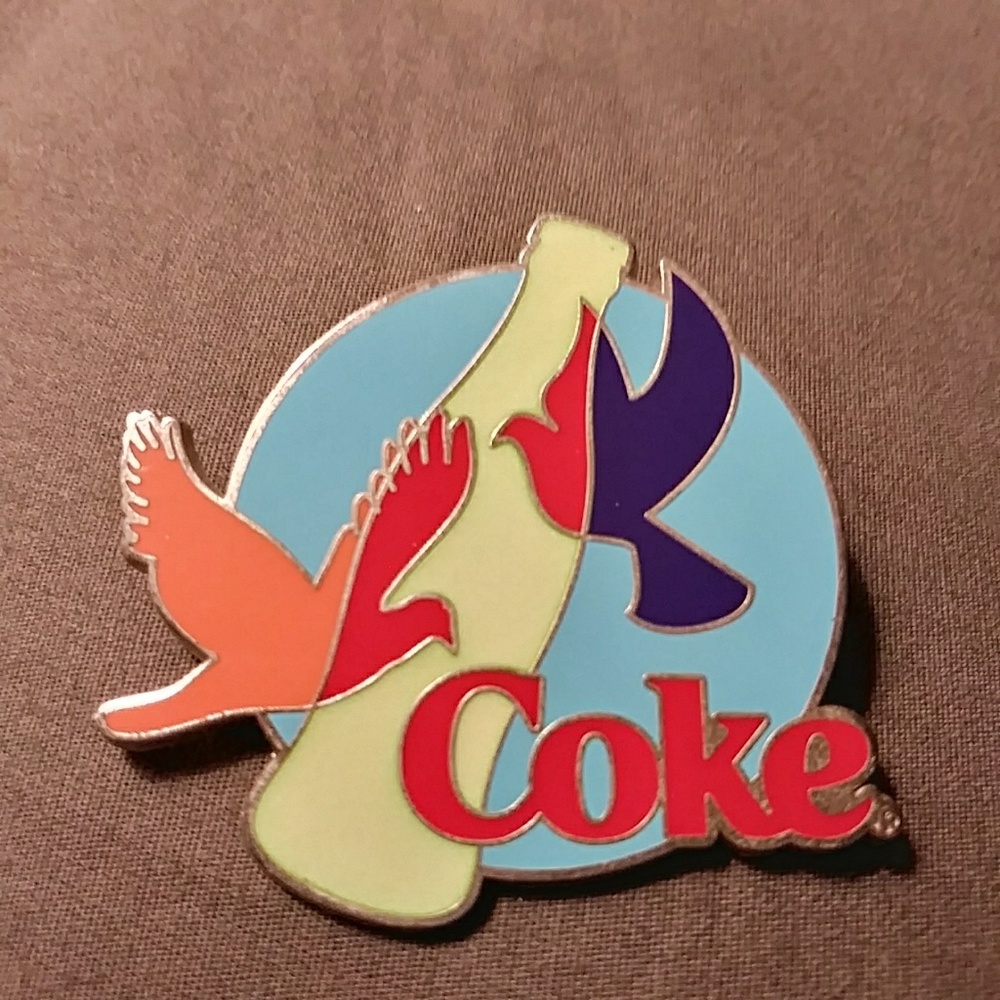 Glow-in-the-dark Coke Trading Pin
