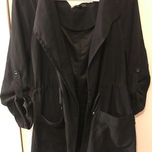 Black suede jacket