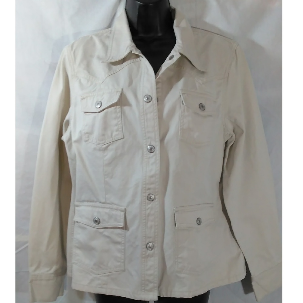 Gap Twill Jacket Safari Western Style with Snaps