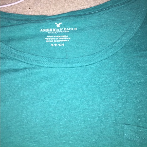 Teal American Eagle Loose Shirt - Picture 2 of 3
