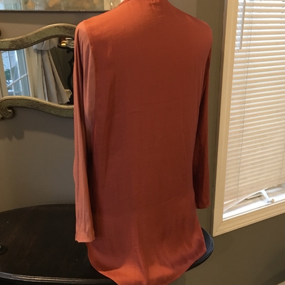 UO Silence & Noise Silky Salmon Criss-Cross Sz S - Picture 3 of 6