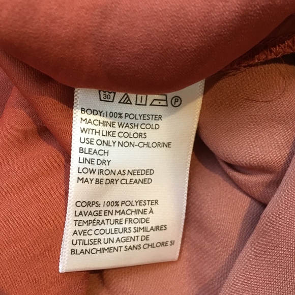 UO Silence & Noise Silky Salmon Criss-Cross Sz S - Picture 5 of 6