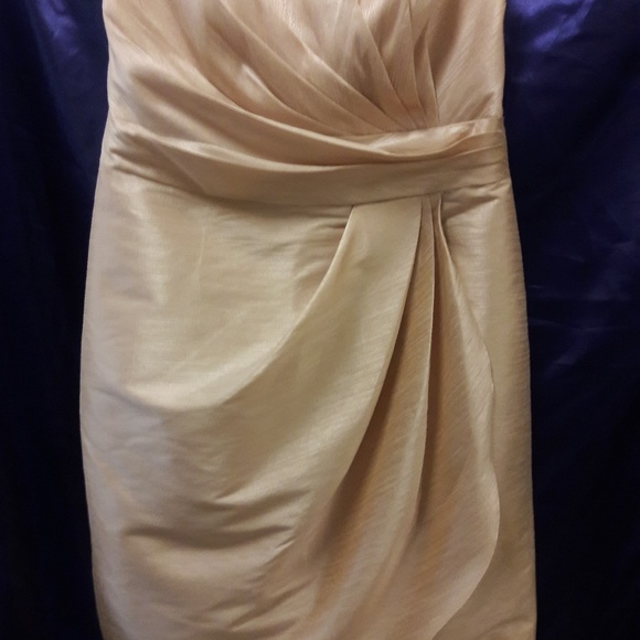 Alfred Sung pink pearl strapless cocktail dress - Picture 2 of 6