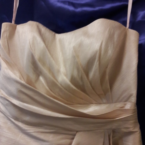 Alfred Sung pink pearl strapless cocktail dress - Picture 1 of 6