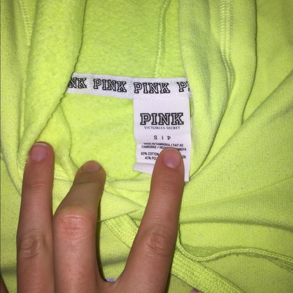 VS PINK neon sweatshirt - Picture 2 of 2