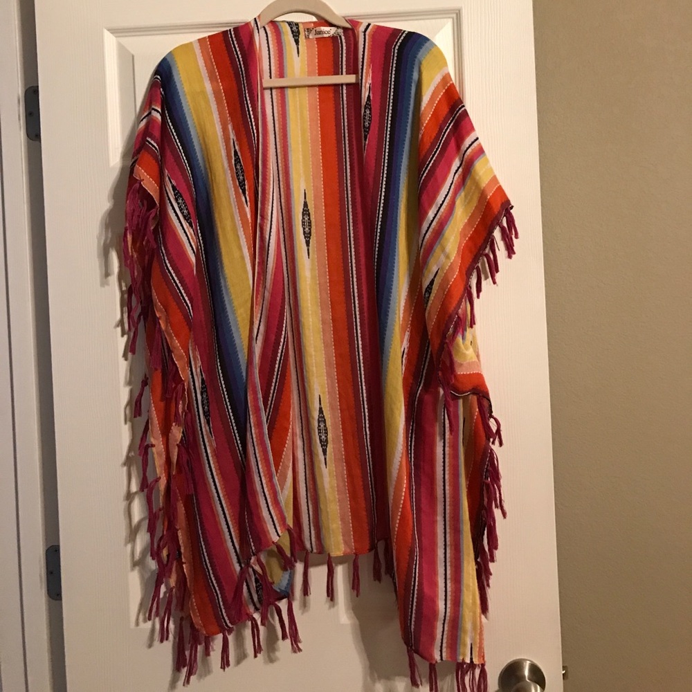 Serape kimono