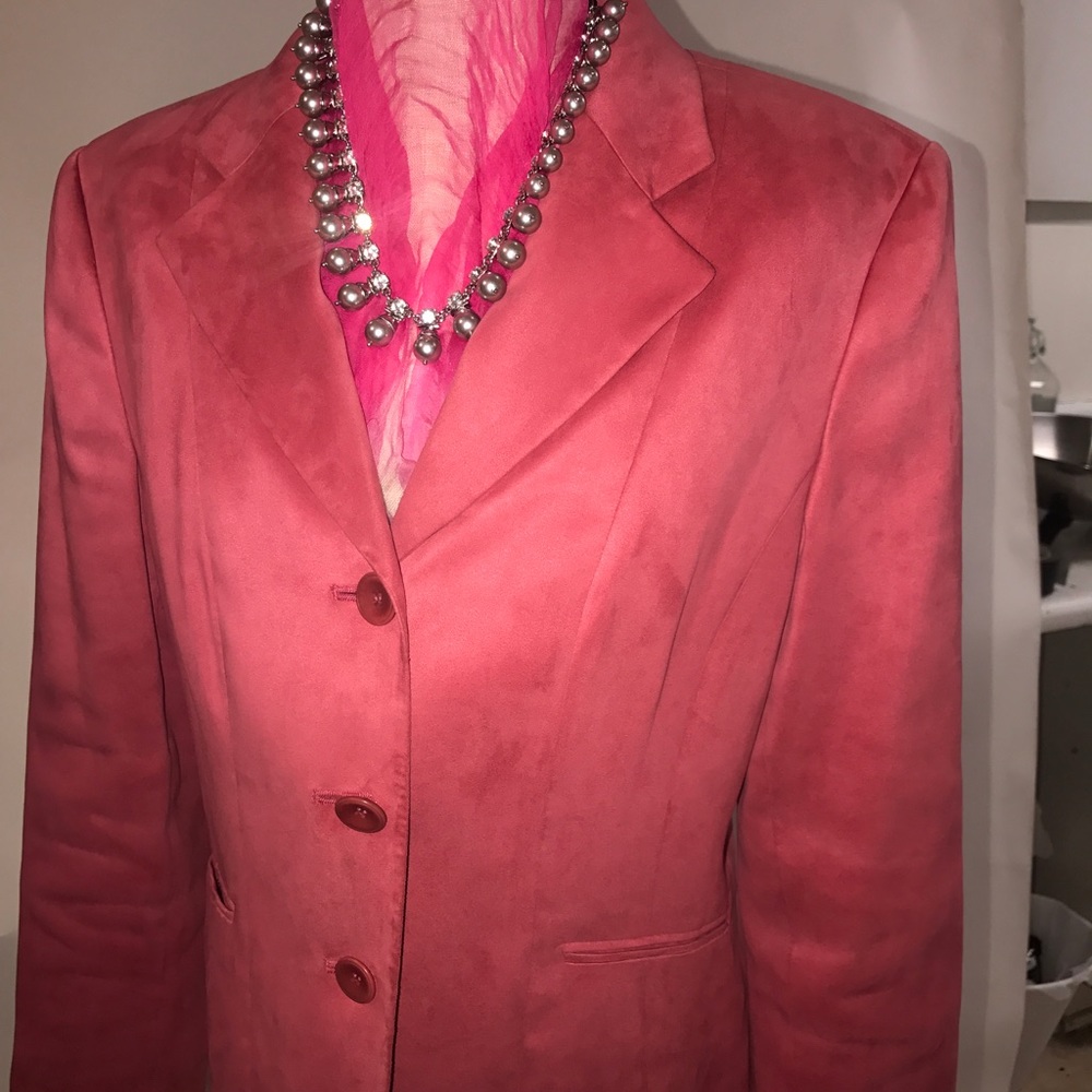 Beautiful soft suade like fabric Talbot jacket