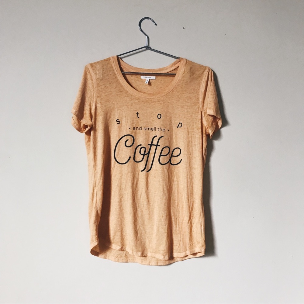 stop & smell the coffee tee • L - Picture 2 of 4