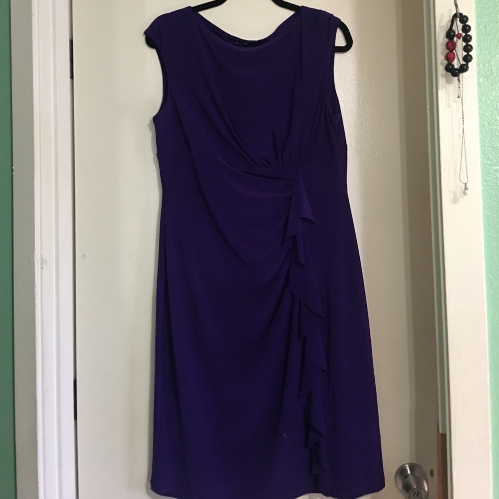 Purple Cap Sleeve dress