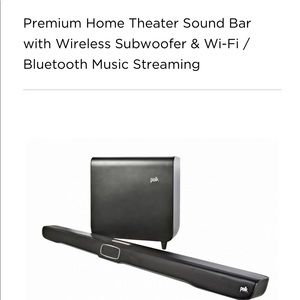 Polk Sound bar and speaker