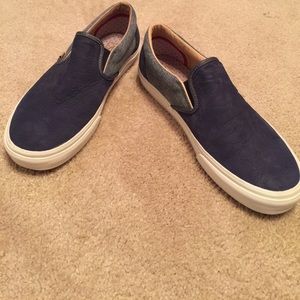 Blue Suede and Denim Vans