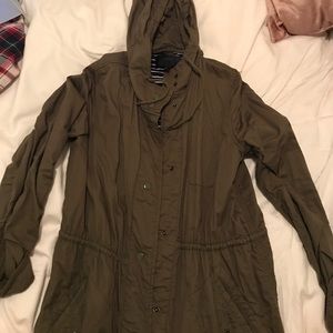 J. Crew long button up jacket