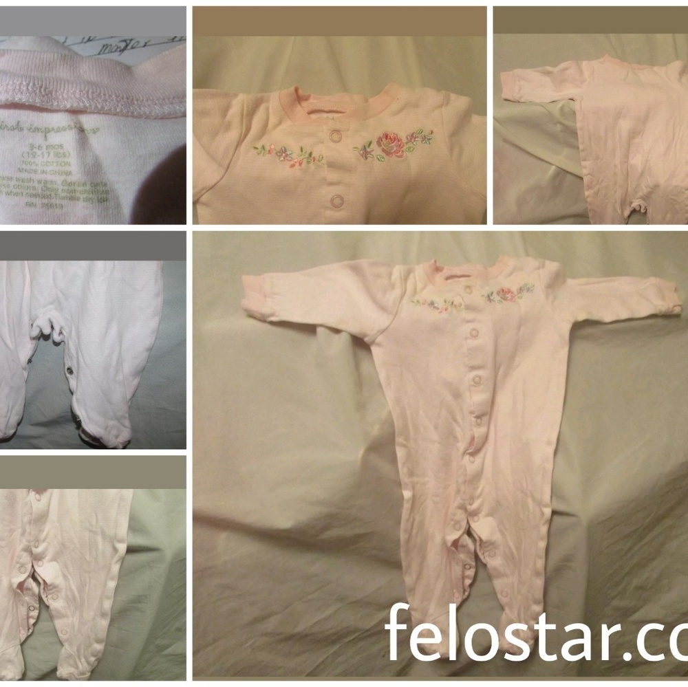 first impressions 3-6 mo bodysuit sleeping wear