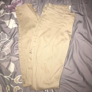 Hollister khaki jeggings