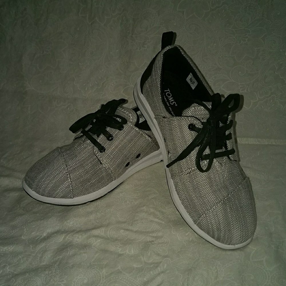 Grey Woven Toms