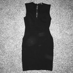 Black bodycon dress