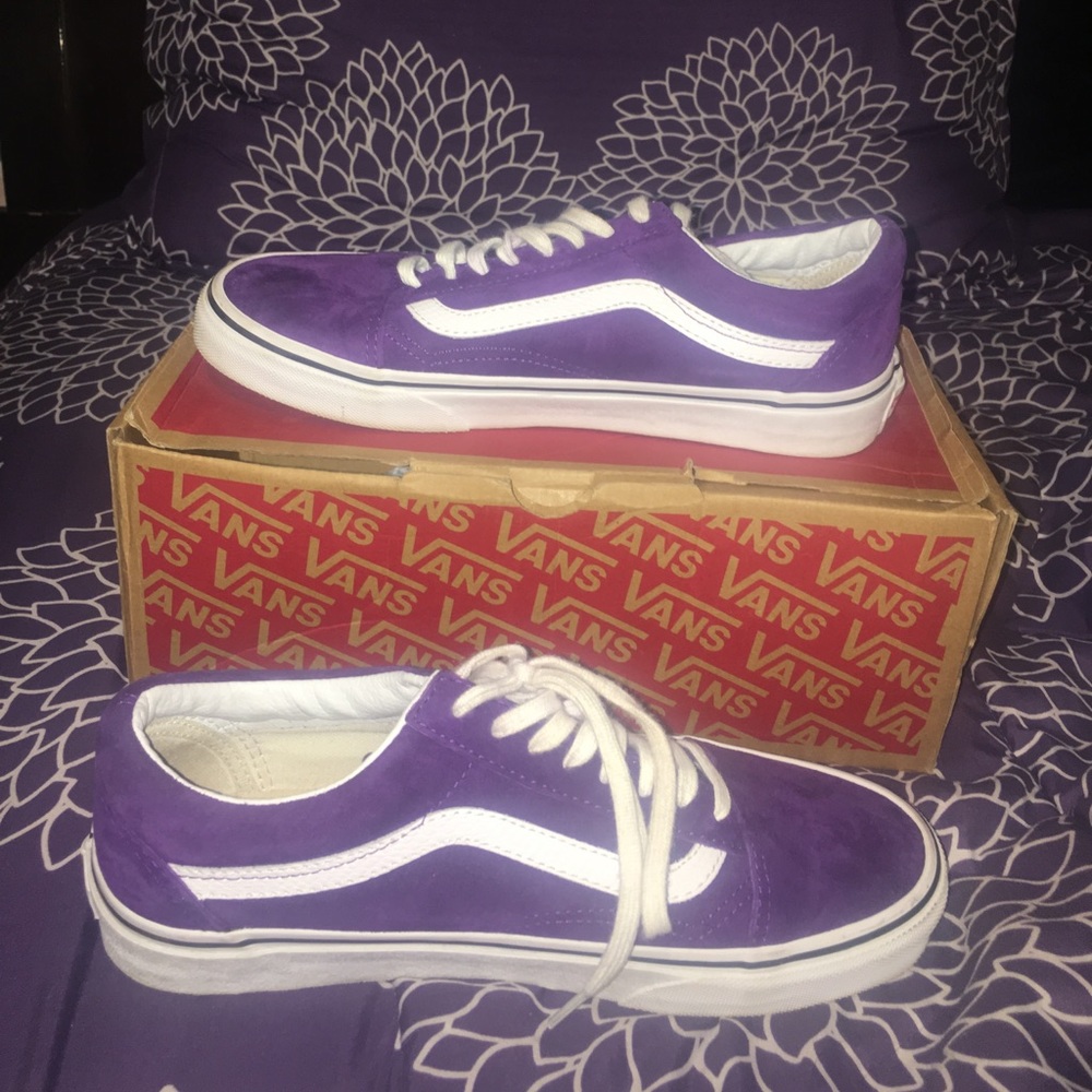Purple suede vans