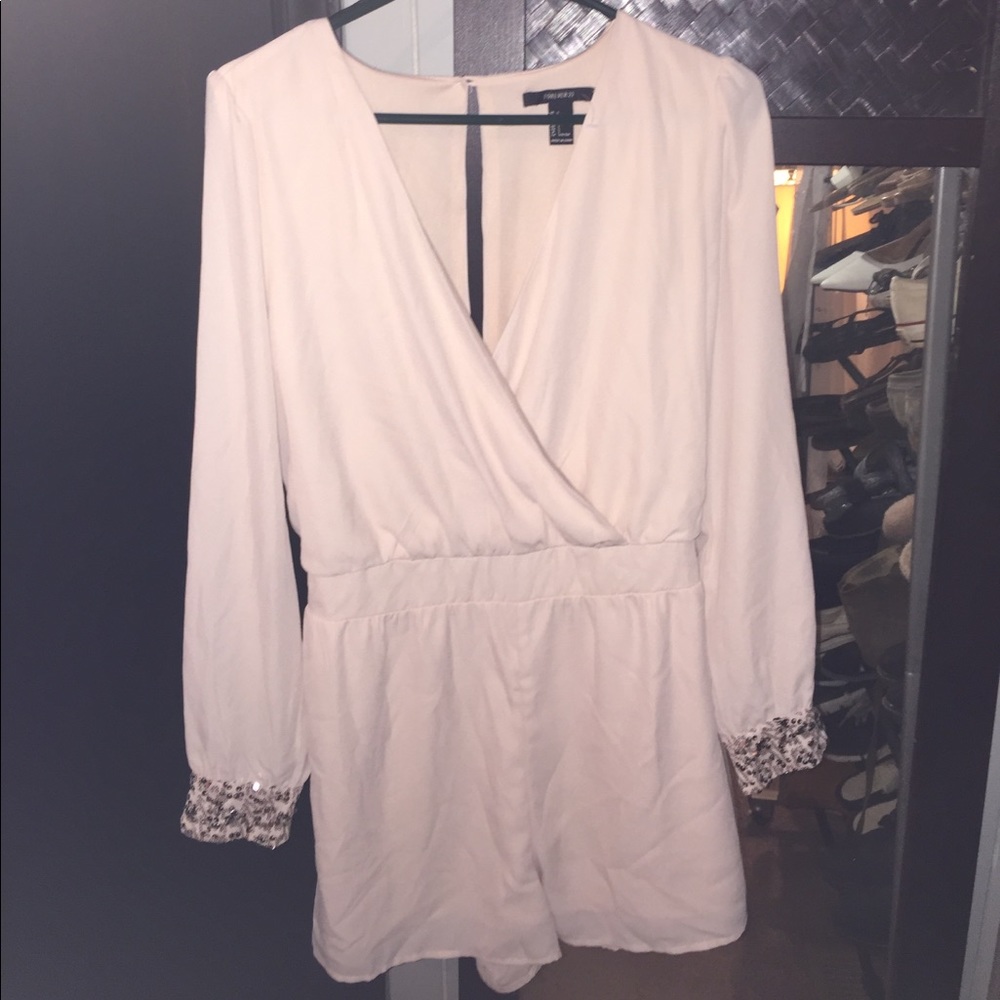 light pink romper