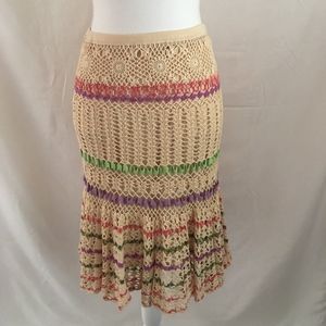 Cynthia Steffe Crochet Skirt xs