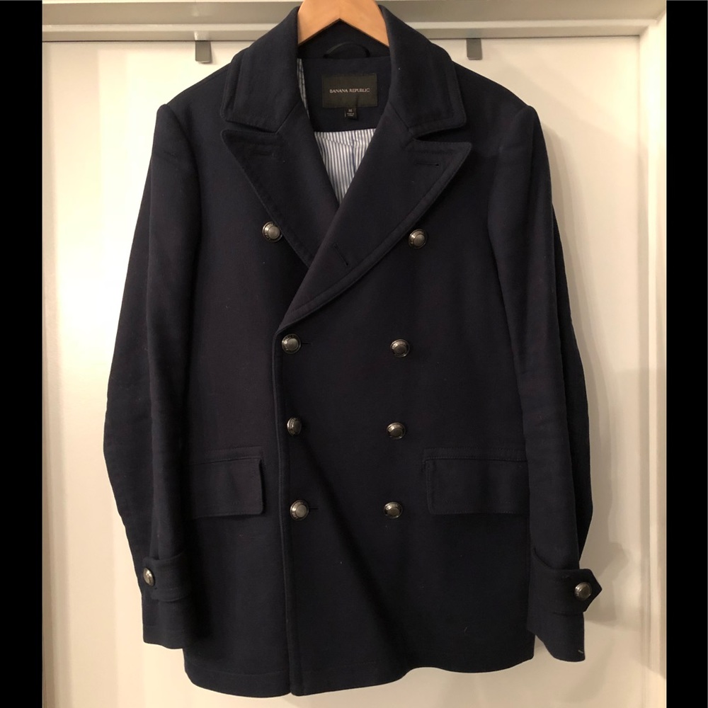 Banana Republic Sailor peacoat in Navy
