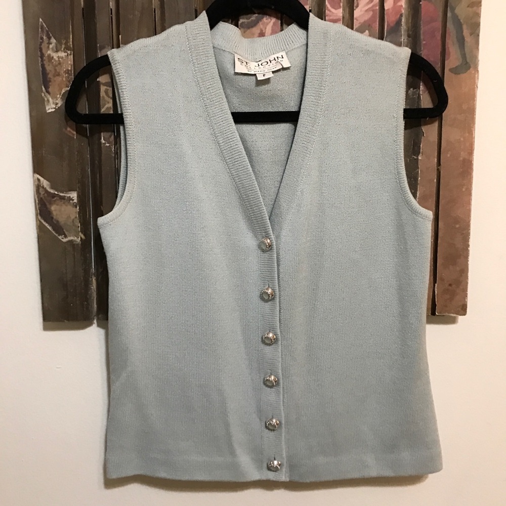 St. John collection Santana knit sweater vest