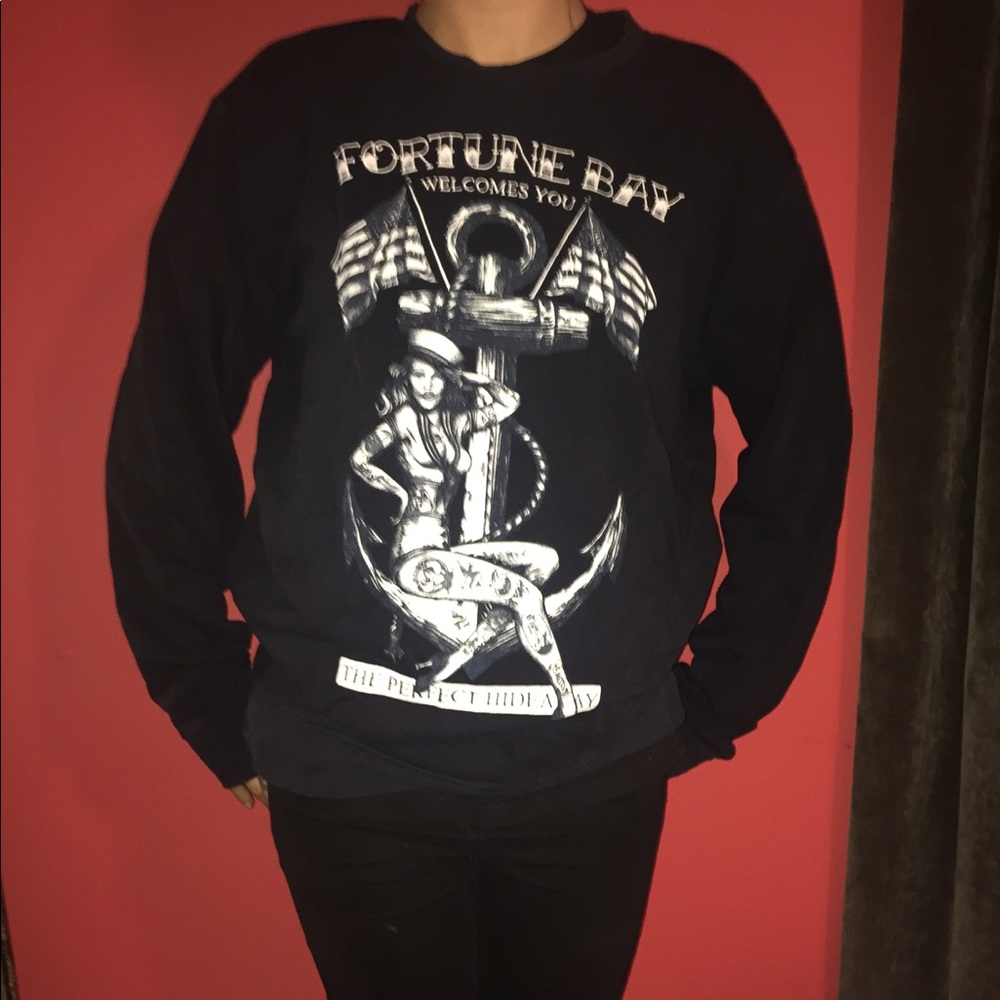 Pin up girl Navy blue Sweatshirt