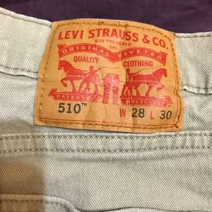 Levi 501 tan Jeans. 28 x 30