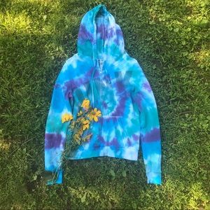 Pink Victoria's Secret tie dye hoodie